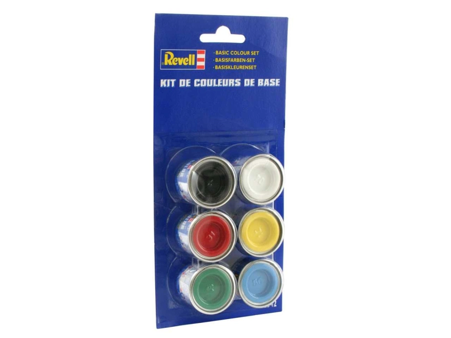 Sada emailových farieb Revell - Basic (6x14ml)