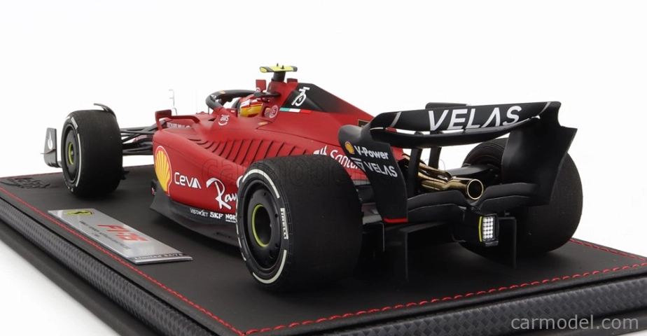 Bbr-models Ferrari F1-75 Team Scuderia Ferrari N 55 Australian Gp 2022 Carlos Sainz - Con Vetrina - S vitrínou 1:18 červená