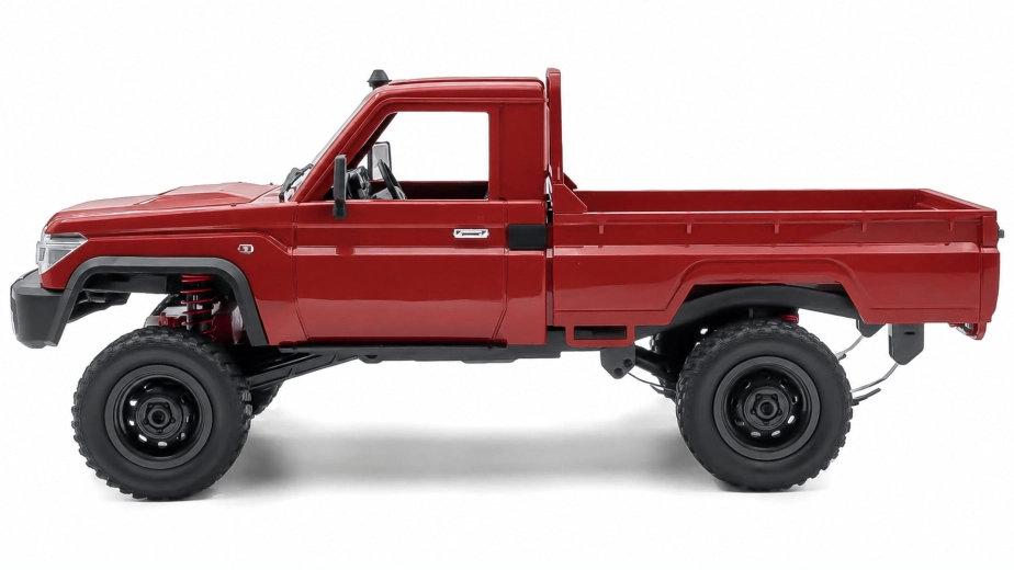RC auto Land Cruiser Toyota, červená + náhradná batéria