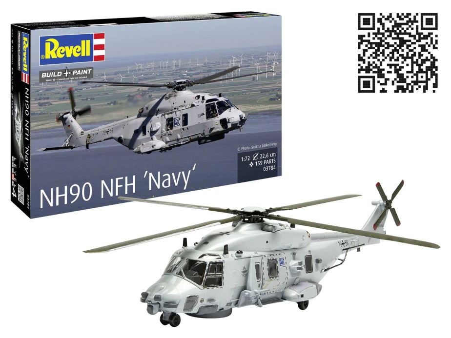 Plastic ModelKit vrtuľník 03784 – NH90 NFH "Navy" (1:72)