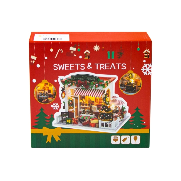 2Kids Toys miniatúrny domček Vianočný obchod s cukrovinkami
