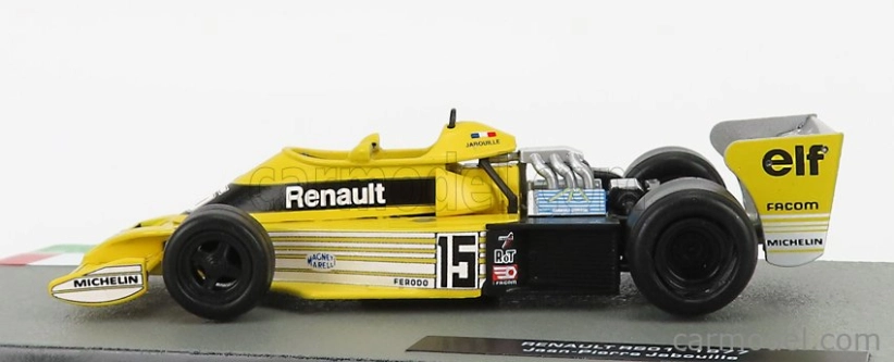 Edicola Renault F1 Rs01 N 15 Sezóna 1977 Jean Pierre Jabouille 1:43 žltá čierna