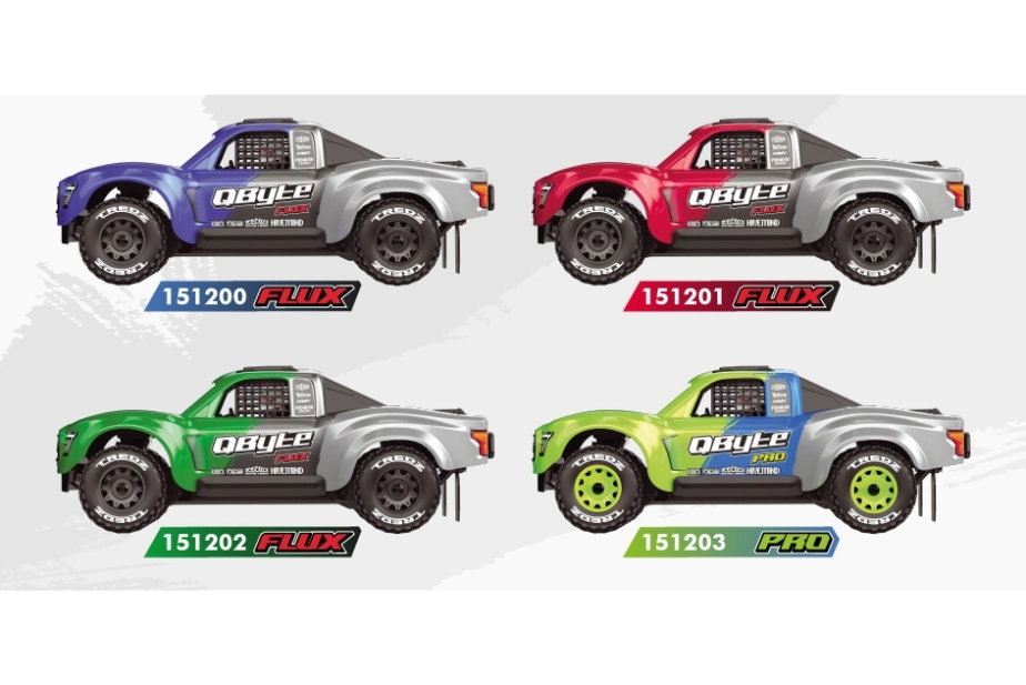 QByte SC Flux 1/12 SC Truck – modrý