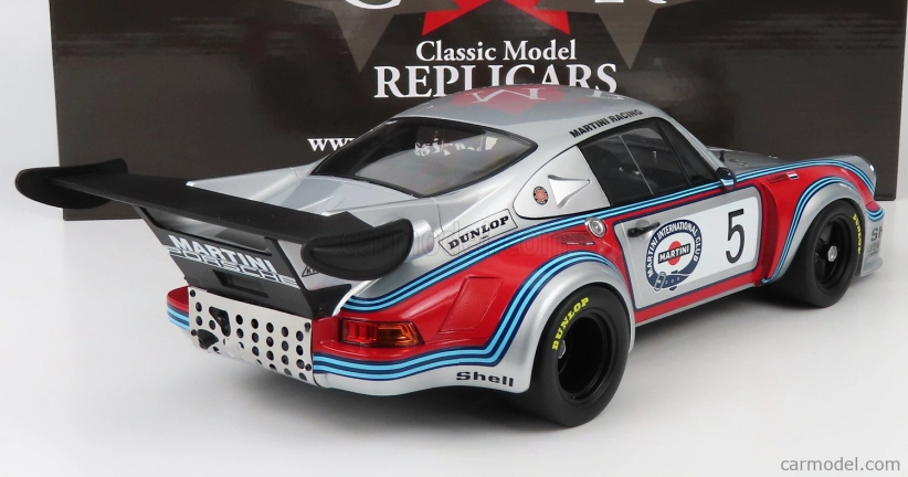 Cmr Porsche 911 930 Carrera Rsr Turbo 2.1l Team Martini Racing N 5 1:12, stříbrná
