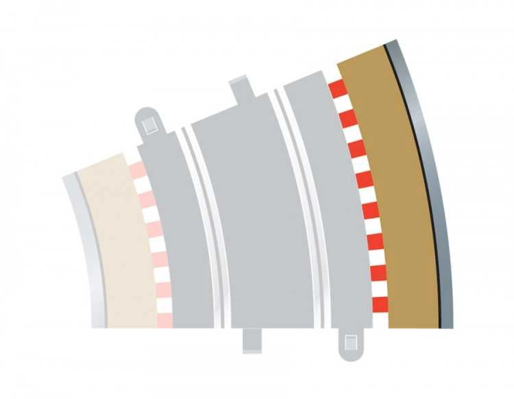 Rozšíření trati SCALEXTRIC C8224 - Radius 3 Outer Border/Barrier 22.5°