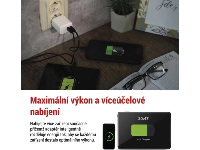 Napájací adaptér GaN PD 35W USB (napájanie)