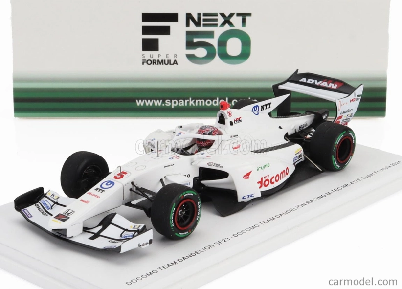 Spark-model Dallara Sf23 Hr-417-e M-tec Team Dandelion Racing N 5 Super Formula Season 2024 Tadesuke Makino 1:43 Bílá