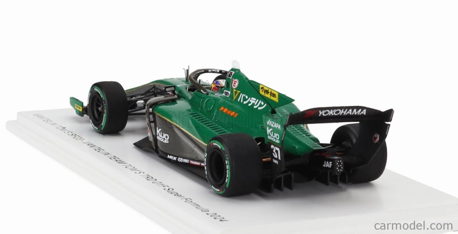 Spark-model Dallara Sf23 Trd 01f Team Vantelin Tom's N 37 Super Formula Season 2024 Ukyo Sasahara 1:43 Zelená Černá