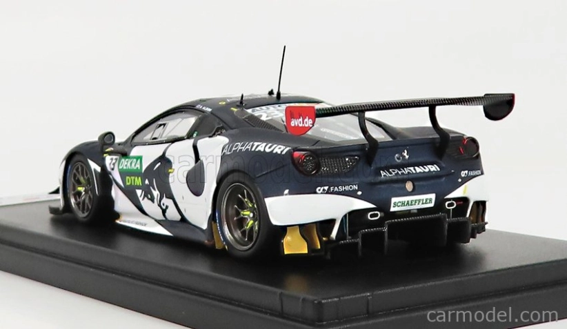 Looksmart Ferrari 488 Gt3 Evo 3.9l Turbo V8 Team Alphatauri N 23 Dtm Season 2021 A.albon 1:43 Black White