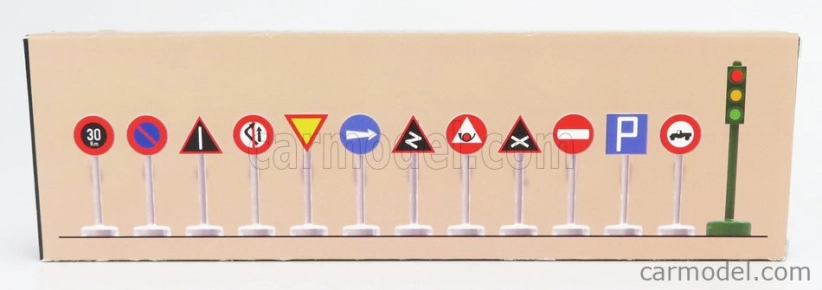 Officina-942 Accessories Segnali Stradali + Semaforo - Traffic Signs And Traffic-lights 1:76 /