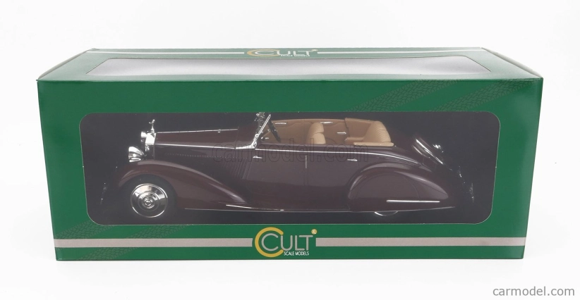 Cult-scale models Rolls royce 25-30 Gurney Nutting All Weather Cabriolet Open 1937 1:18 Red