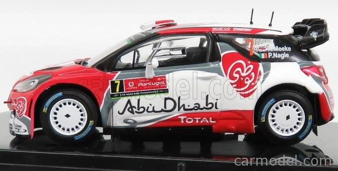 Minipartes Citroen Ds3 Wrc Team Total Abu Dhabi N 7 Winner Rally Portugal 2016 K.meeke - P.nagle 1:43 Červená Biela
