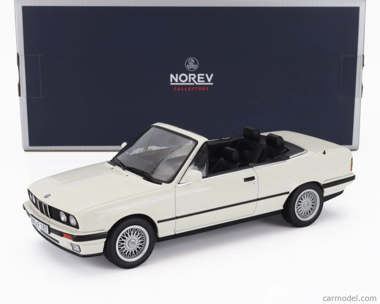 Norev BMW radu 3 325i (e30) Cabriolet otvorený 1991 1:18 Biela