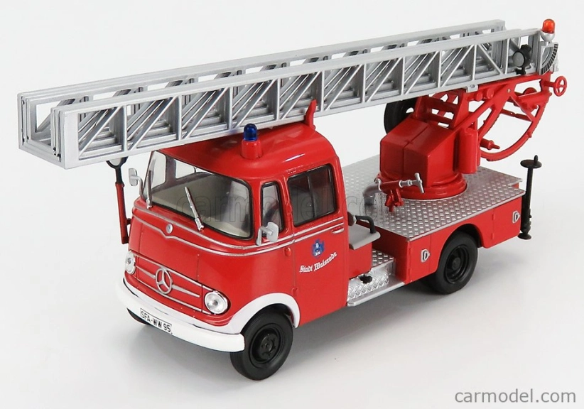 Edicola Mercedes benz Lp319 Truck Scala Ladder Truck Nemecko 1962 1:43 červená biela