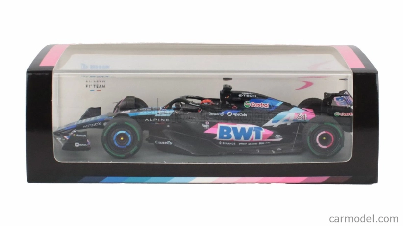 Spark-model Alpine F1 A524 Team Bwt Alpine N 31 Canada Gp 2024 Esteban Ocon 1:43 Černá Modrá Růžová