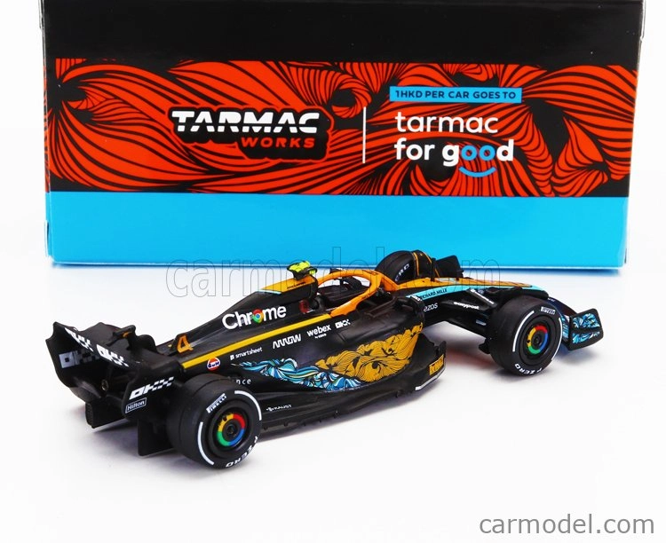 Tarmac Mclaren F1 Mcl36 Team Mclaren N 4 Abu Dhabi Gp 2022 Lando Norris 1:64 Oranžová Světle Modrá