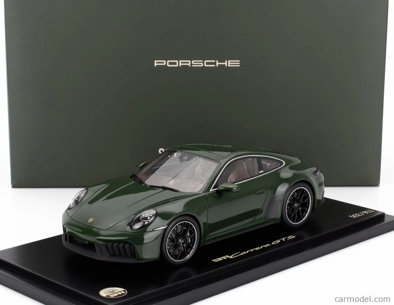 Spark-model Porsche 911 992-2 Carrera Gts Coupe Cuarenta Edition 2024 - Con Vetrina - With Showcase 1:18 Zelená