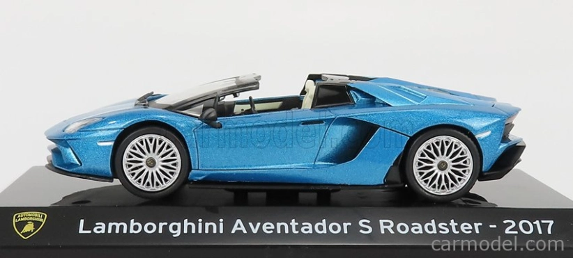 Edícia Lamborghini Aventador S Roadster 2017 - Con Vetrina - S vitrínou 1:43 Blue Met