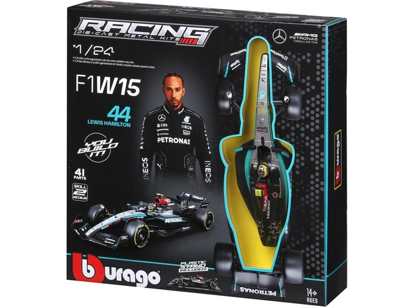 Bburago Mercedes-AMG Petronas W15 (2024) 1:24 Kit #44 Hamilton