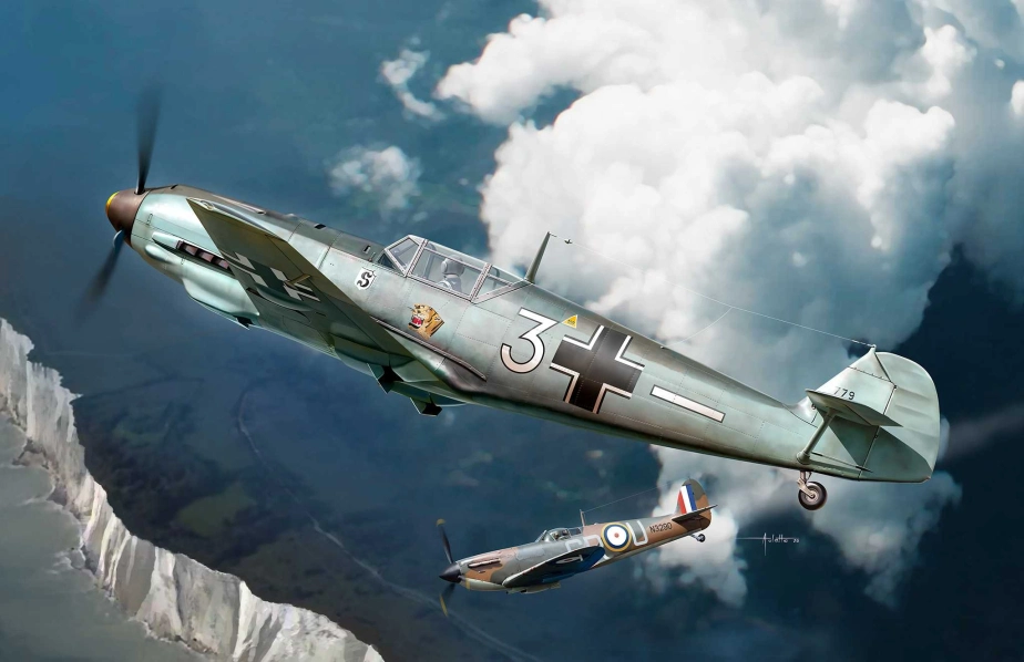 Starter Kit lietadlo 73781 - Messerschmitt Bf109E-3 (1:72)