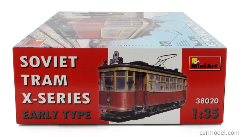 Miniart Tramvaj sovietska Tramvaj série X Autobus 1950 1:35 /