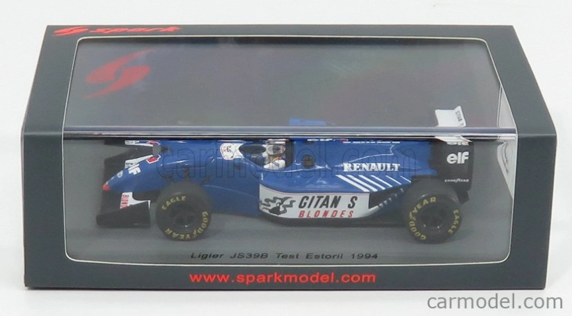 Spark-model Ligier F1 Js39b Test Estoril 1994 M.schumacher 1:43 Modrá Bílá