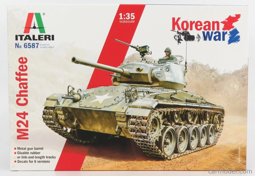 Italeri Kampfpanzer M24 Chaffee Vojenský tank Kórejská vojna 1944 1:35 /