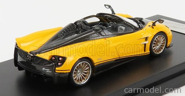 Lcd-model Pagani Huayra Roadster 2018 1:64 Žlutá Černá