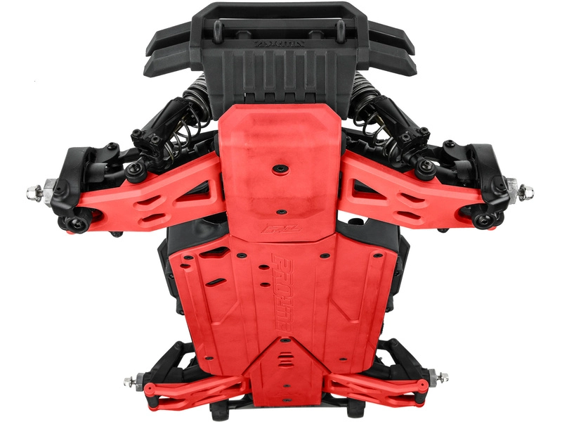 Pro-Line ochrana šasi Bash Armor červená: Arrma 3S kratší rozvor