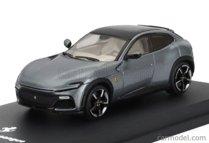 Edicola Ferrari Purosangue Suv 2022 - Con Vetrina - S vitrínou 1:64 Grigio Silverstone - Grey Met