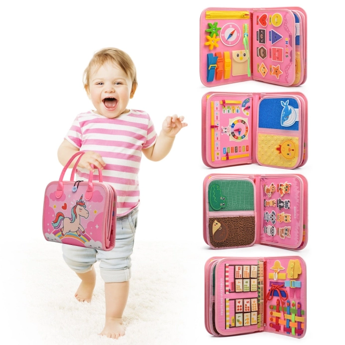 2Kids Toys Senzorická busy kniha Jednorožec 4