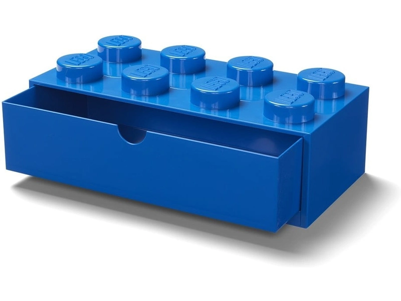 LEGO stolní box 8 se zásuvkou šedý
