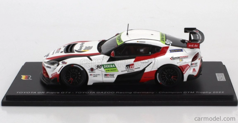 Spark-model Toyota Supra Gr Gt4 Team Toyota Gazoo Racing N 90 Europe Champion Dtm Trophy 2022 Tim Heinemann 1:43 Bílá Červená Černá