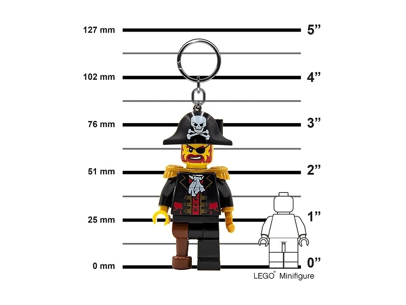 LEGO svietiaca kľúčenka – Kapitán Brickbeard