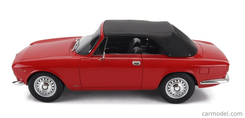 Mitica Alfa romeo Giulia 1600 Gtc Cabriolet uzavretý 1964 - interiér čierny 1:18 Rosso Alfa - červená