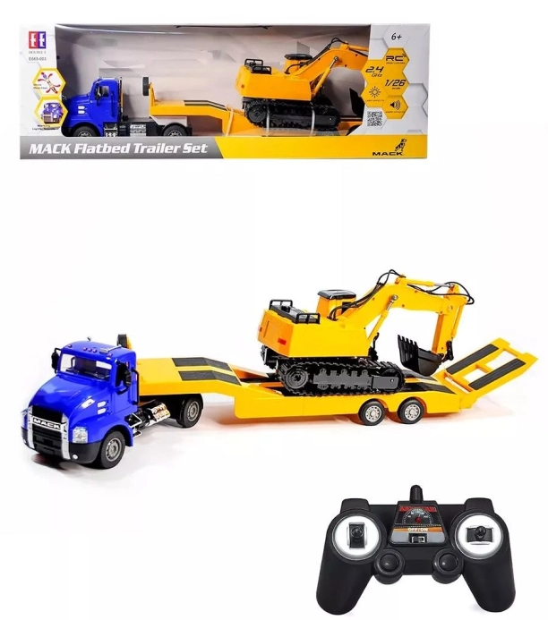RC tahač Mack 114SD s bagrem 1:26 | RCprofi.cz