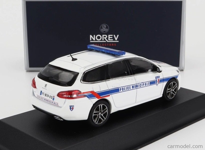 Norev Peugeot 308 Gt Sw Station Wagon Police Municipale 2020 1:43 Biela