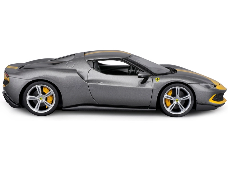 Bburago Ferrari 296 Gtb Assetto Fiorano 2022 1:18 Šedá Žlutá