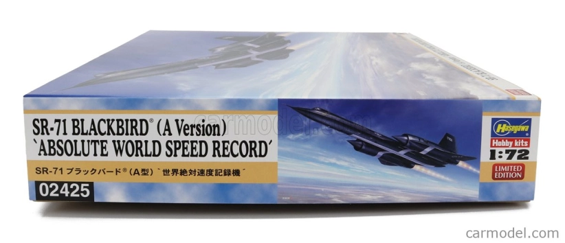 Hasegawa Lockheed martin Vojenské lietadlo Sr-71 A verzia Blackbird 1968 1:72 /