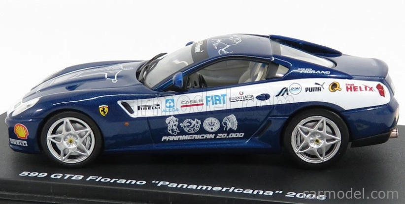 Edicola Ferrari 599 Gtb Fiorano - Panamericana 20.000 Km 2006 1:43 Blue