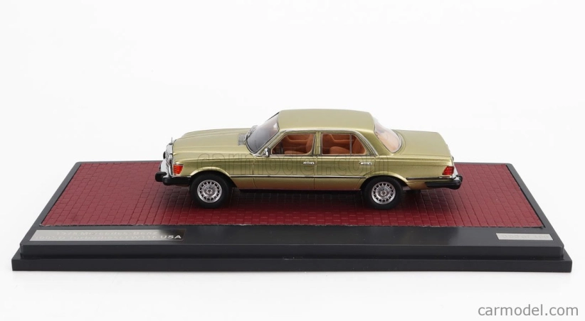 Matrix scale models Mercedes benz S-class 300sd Turbodiesel (w116) Usa Version 1977 1:43 Gold Met