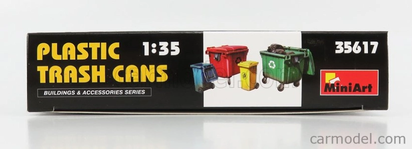 Miniart Accessories Set Cestino E Cassonetto Rifiuti - Trash Cans 1:35 /