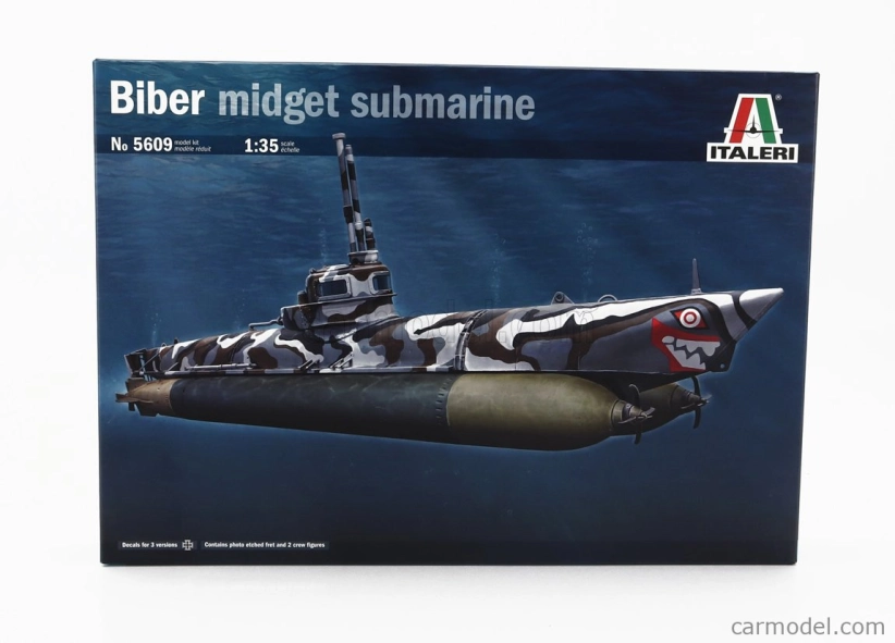 Ponorky Italeri Sommergibile Biber Midget Military 1945 1:35 /