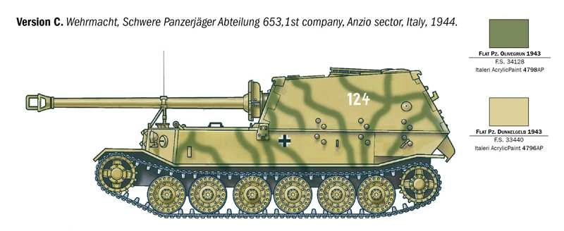 Italeri Tank Sd. Kfz. 184 Tiger Military 1945 1:35 /