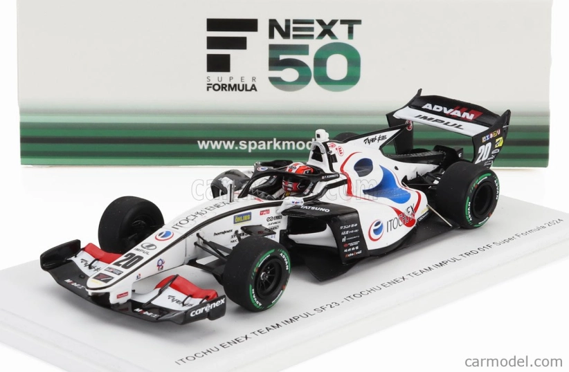 Spark-model Dallara Sf23 Trd 01f Team Enex Impul N 20 Super Formula Sezóna 2024 Yuji Kunimoto 1:43 Biela čierna červená