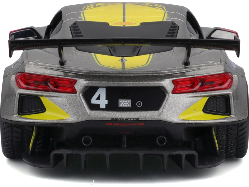 Bburago Chevrolet C8.r 6.2l V8 Team Corvette Racing N 4 Racing 2021 1:24 Šedá Žlutá