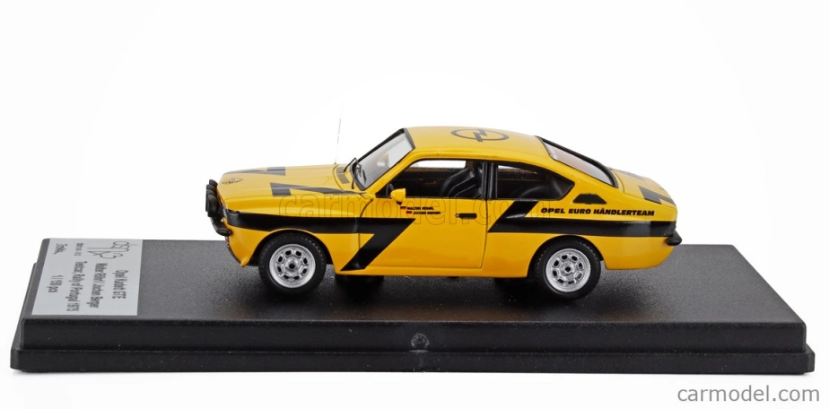Trofeu Opel Kadett Gte N 0 Testovacie vozidlo Rally Montecarlo 1975 Walter Rohrl - Jochen Berger 1:43 Žltá čierna