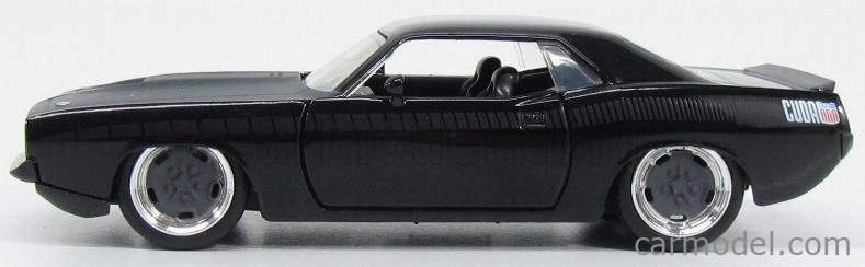 Jada Plymouth Letty's Barracuda 440 Coupe 1969 - Fast & Furious 7 - 2015 1:32 Černá Šedá