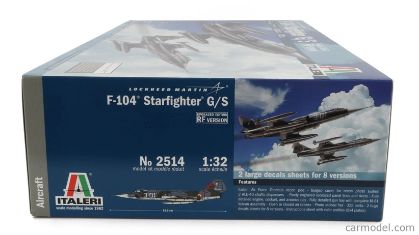 Italeri Lockheed martin Tf-104 G/s Starfighter Military Airplane 1958 1:32 /