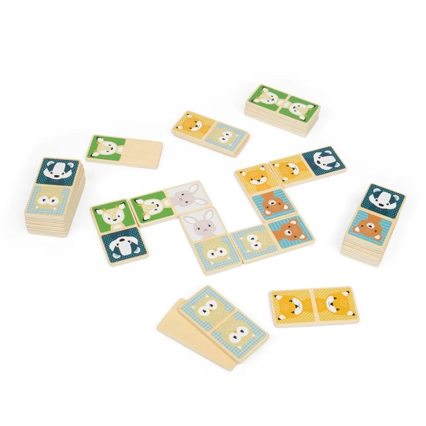 Bigjigs Toys Domino lesné zvieratá